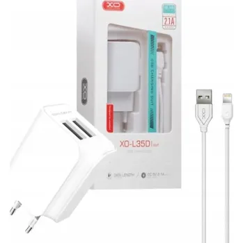 Síťová nabíječka XO USB pro Apple 2100 mA 240 V bílá