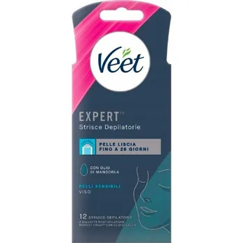 Veet Expert depilační pásky na obličej 12 ks