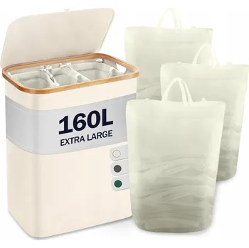 Koš na prádlo YOUDENOVA 160 l béžový