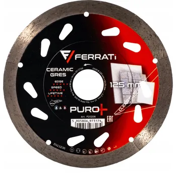 Řezný kotouč Diamantový kotouč řezný 1A1R 125mm 22,23mm PURO+ FERRATi