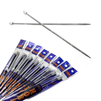 Nástroj na niť a příze Pletací jehlice VTC kovové rovné č. 5 mm