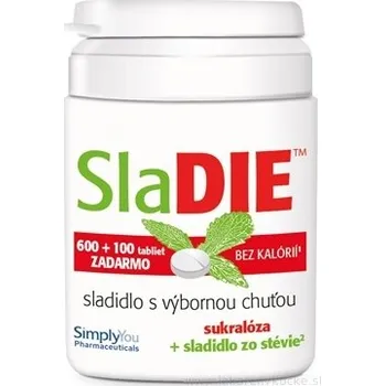 Přírodní produkt Simply You Pharmaceuticals a.s. SlaDIE sladidlo 600+100 tbl