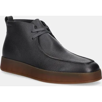 Dámská obuv Kožené polobotky Calvin Klein HYBRID CUP APRON BOOT LTH HM0HM01987 hnědá 89X, EUR 44