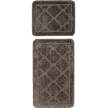 Koupelnová předložka Předložka do koupelny Bari 101 taupe Set 50 x 40 cm a 50 x 80 cm