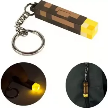 Svítící klíčenka - MINECRAFT POCHODEŇ - USB DOBÍJENÍ (Značka: MPF)