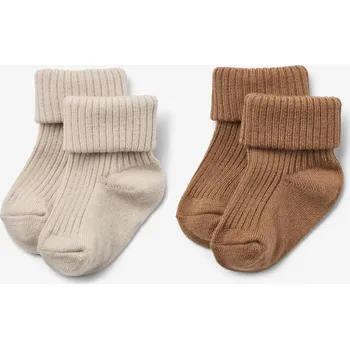 Dětské merino ponožky 2-pack Ziggy Wheat - caramel Velikost: 15-18
