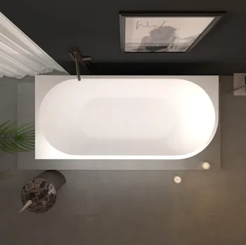 Vana Erga Zara, rohová volně stojící vana 140x72 cm + odtoková zátka, levá, bílá lesklá, ERG-ZARA-140072L-WH-WH