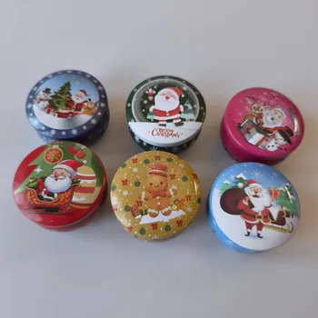 Svíčka Evička Candles Vánoční svíčky set 3 ks sojová svíčka v plechovce 65 g - ručně vyráběná Barva: MIX