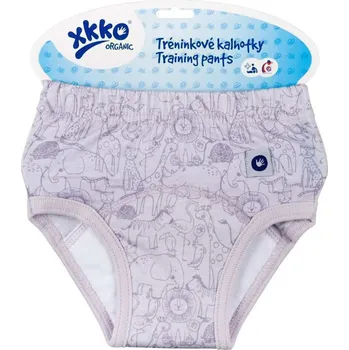 Plenkové kalhoty Kikko Tréninkové kalhotky XKKO Organic - Safari Lavender Aura Vel. L