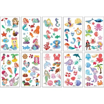 Odstranitelné tetování Dětské dočasné tetování - MOŘSKÉ PANNY 4 (Značka: SPADABRAVO)