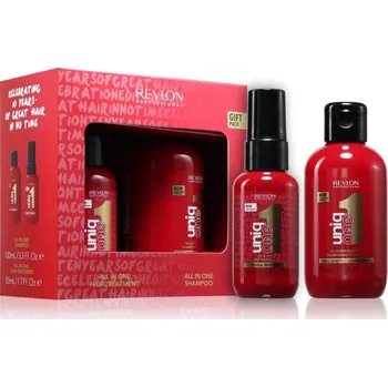 Kosmetická sada Revlon Professional UniqOne Revlon Professional UniqOne All In One Classsic regenerační kúra pro všechny typy vlasů 50 ml + Revlon Professional UniqOne All In One Classsic vyživující šampon pro všechny typy vlasů 100 ml kosmetická sada