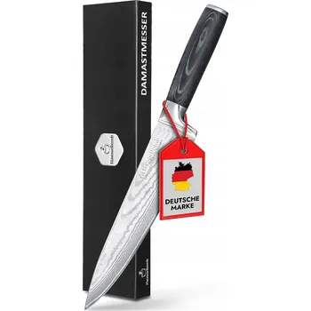 Kuchyňský nůž Damaškový Nůž FlvorBomb Z Nerezové Oceli , čepel 20 cm, rukojeť z micarty