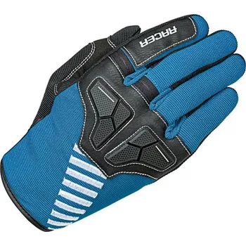 Moto rukavice Racer PRO modré motokrosové rukavice, velikost XXL