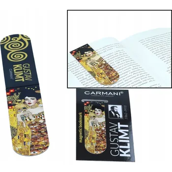 Záložka MAGNETICKÁ ZÁLOŽKA DO KNIHY GUSTAV KLIMT ADÉLA DÁREK PRO ČTENÁŘE
