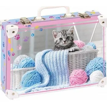 Školní kufřík Kufřík školní střední - 33x23x10 cm s motivem koťátka