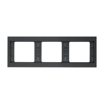 vypínač Rámeček, 3-násobný, vodorovný , K.1, antracit mat BERKER 13737006