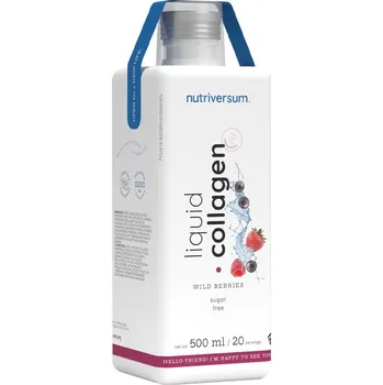 Kloubní výživa Nutriversum Tekutý kolagen 10.000 mg bez cukru - Liquid Collagen 10.000 Mg Sugar Free (500 ml, Wild Berries)