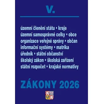 Zákony V 2026 – Veřejná správa, Školství Kniha