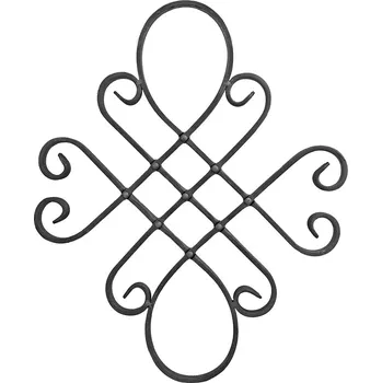 Zábradlí kovářský ornament 3371/A - ozdobný kovaný prvek 410 x 400 mm, 16 x 8 mm