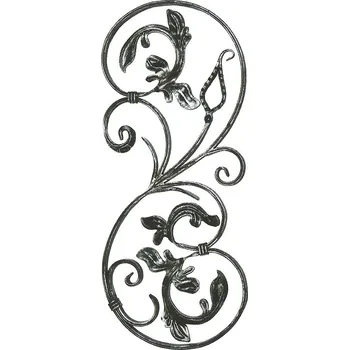 Zábradlí kovářský ornament 625/L - 740 x 320 mm, profil 16 x 8 mm, levý