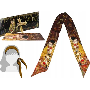 Záložka BANDELISA ZÁLOŽKA DO KNIHY GUSTAV KLIMT POLIBEK ČELENKA DÁREK BOX