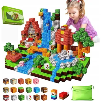 ostatní stavebnice Stavebnice 100 ks Stavebnice Montessori pro děti 3+