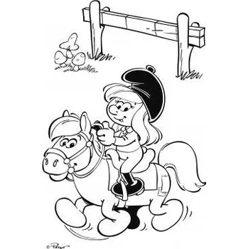 omalovánky Omalovánka s barvami a štětcem Šmoulové