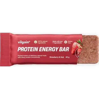 Sportovní výživa Vilgain Protein Energy Bar 40 g jahoda/goji 