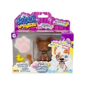 plyšák Brudaski w kąpieli piesek Boston biało-brązowy