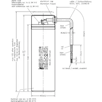 Kondenzátor Hydra MK MKP 50/321I/1424 kondenzátor motorový 50uF
