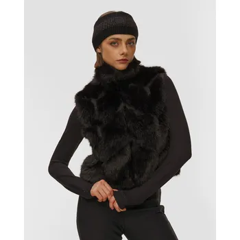 Dámská móda Černá Dámská Vesta S Kožíškem Sportalm 200066-5900