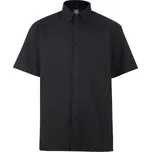 KAM košile pánská KBS 663A krátký rukáv nadměrná velikost černá 8XL