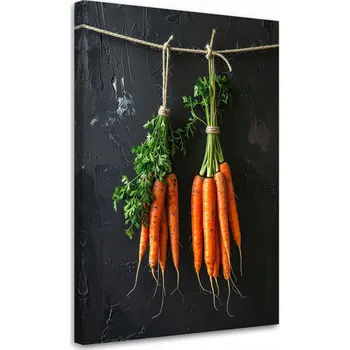 Obraz Obraz do kuchyně, restaurace, baru, jídelny, Závěsné mrkve zelenina 80x120