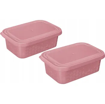 Dóza na potraviny BRANQ Sada Dóz Na Potraviny Bez BPA, růžové, 2 kusy