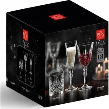 Sklenice Sada 18 dílů sklenic a sklenic Melodia RCR