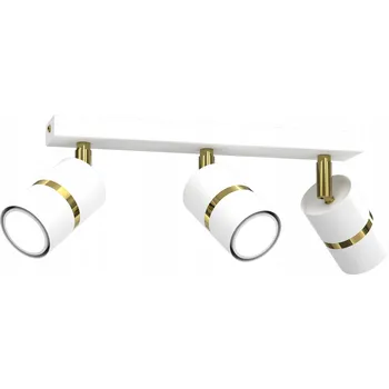 STROPNÍ SVÍTIDLO NASTAVITELNÁ STROPNÍ SVÍTIDLO LUSTR 3XGU10 BÍLÁ ZLATÁ LED TRUBICE