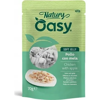 Krmivo pro kočku OASY Natury kapsička - Kuře s jablkem 70g