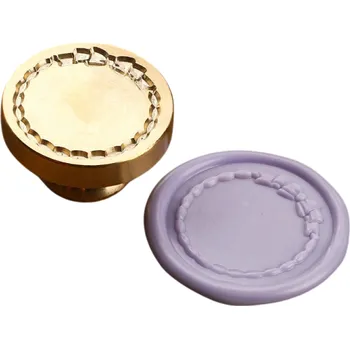 Pečeť Pečetní razítko 25 mm Pečeť na obálky a dekorace pro voskové pečetění oznámení Kulatá mosazná zlatá hlavice