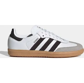 Chlapecké tenisky Dětské kožené tenisky adidas Originals SAMBA OG, 35.5, bílá, 00X