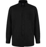 KAM košile pánská 664A nadměrná velikost černá 6XL