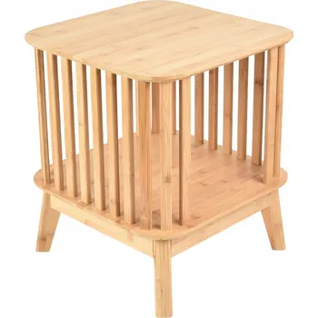 Noční stolek Noční stolek LEMN bambusový 40x40x45 cm HOMLA