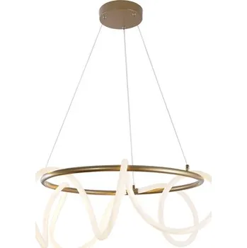 Zlaté moderní závěsné LED svítidlo BALBO