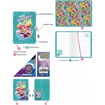 Zápisník Zápisník A5 St. Majewski Tlapková patrola zelený