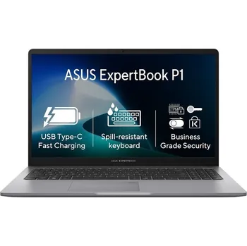 Notebook ASUS ExpertBook P1 Core 7 240H 16GB DDR5 1TB SSD Intel® Graphics 15,6"FHD,matný W11P šedý