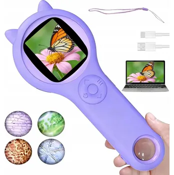 KAPESNÍ DIGITÁLNÍ MIKROSKOP USB LUPA PRO DĚTI
