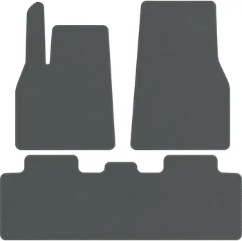 autokoberec Koberce Edecor velurové 3 ks