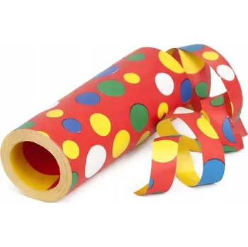 Papírová girlanda s konfetami, nehořlavá, 15 m široká dekorace