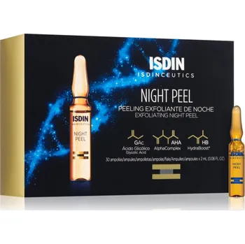 Pleťový peeling ISDIN Isdinceutics Night Peel exfoliační peelingové sérum v ampulích 30x2 ml