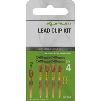4ks - Závěsky Korum Smokescreen Lead Clip Kit
