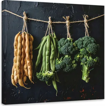 Obraz Obraz do kuchyně restaurace baru jídelny, Zelená Brokolice Zelenina 50x50